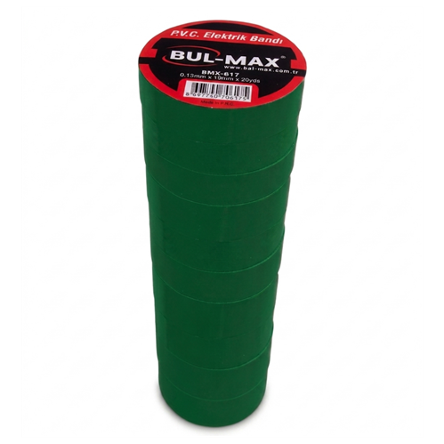 BULMAX ELEKTRİK BANDI YEŞİL 19MM*10YDS BMX616